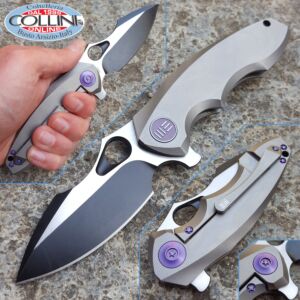 We Knife Co. - Framelock Flipper Dual Tone Gray - 605E - Couteau