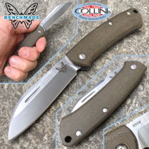 Benchmade - 319 Proper Slipjoint - Green Micarta - couteau