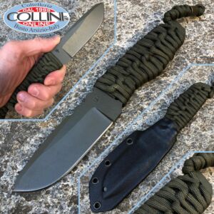 Wander Tactical - Scrambler EDC - Black Blood & Woodland Paracord - couteau personnalisé