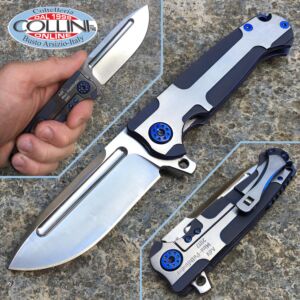 Andre De Villiers ADV - Mini Pathfinder Knife 3D Blue Ti - couteau