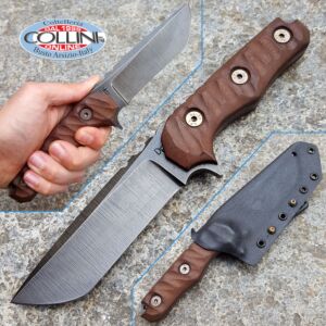 Wander Tactical - Lynx - Tanto Special Edition - Raw and Dark Brown Micarta - couteau