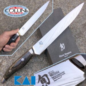 Kai Japan - Shun Nagare NDC-0704 Acier Inoxydable - Couteau à trancher 230mm. - couteaux de cuisine