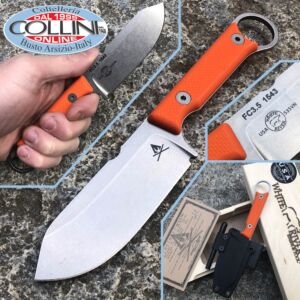 White River Knife & Tool - Couteau Firecraft FC 3,5 Pro G10 Orange - couteau