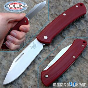 Benchmade - 318-1 Proper Slipjoint Clip Point - Red G10 - couteau